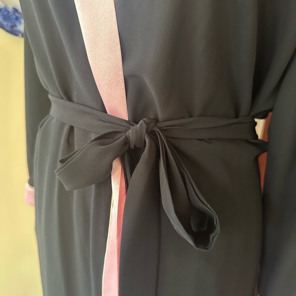 Oscar de la Renta | Pink Label Maxi Slip Dress & Dressing Robe Set, Size S - Picture 9 of 16